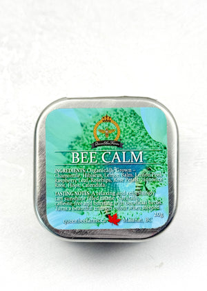 Queen Bee Farms Tea gift tin bee calm
