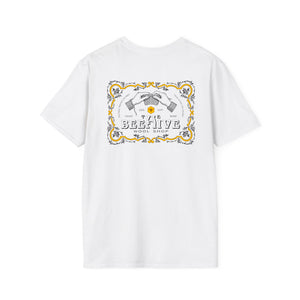 Beehive Wool Shop anniversary tshirt back