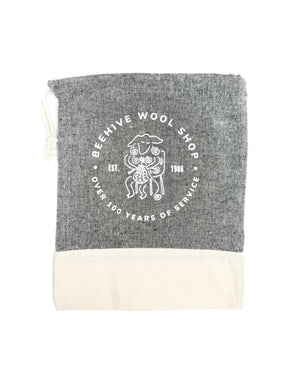Beehive Project Bag recycled cotton small knitting sheep