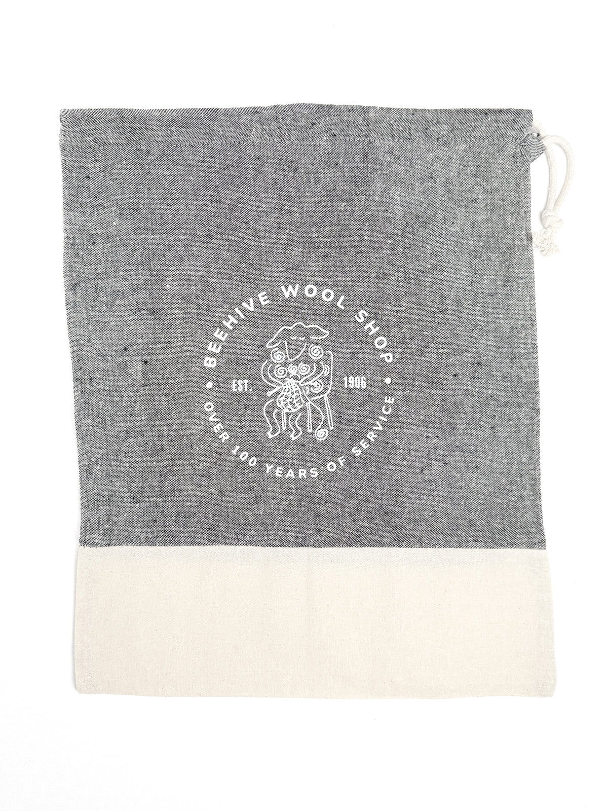 Beehive Project Bag recycled cotton medium knitting sheep