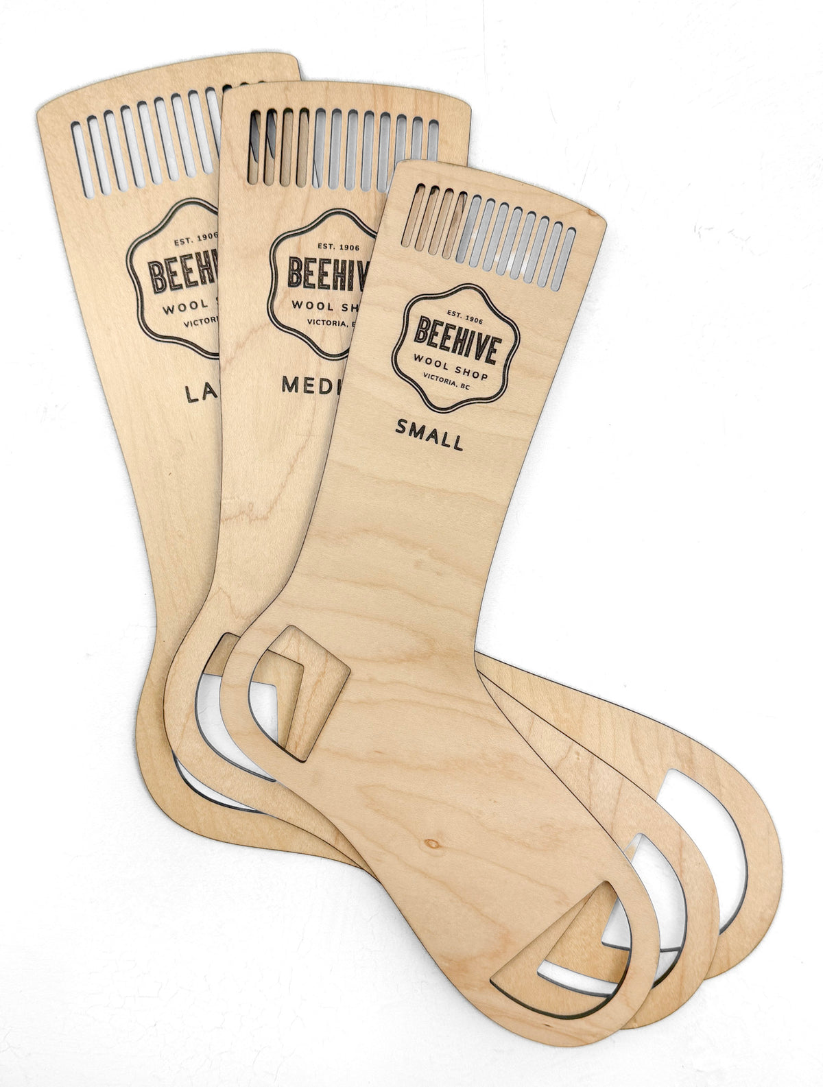 Beehive Wool Shop Sock Blockers wood