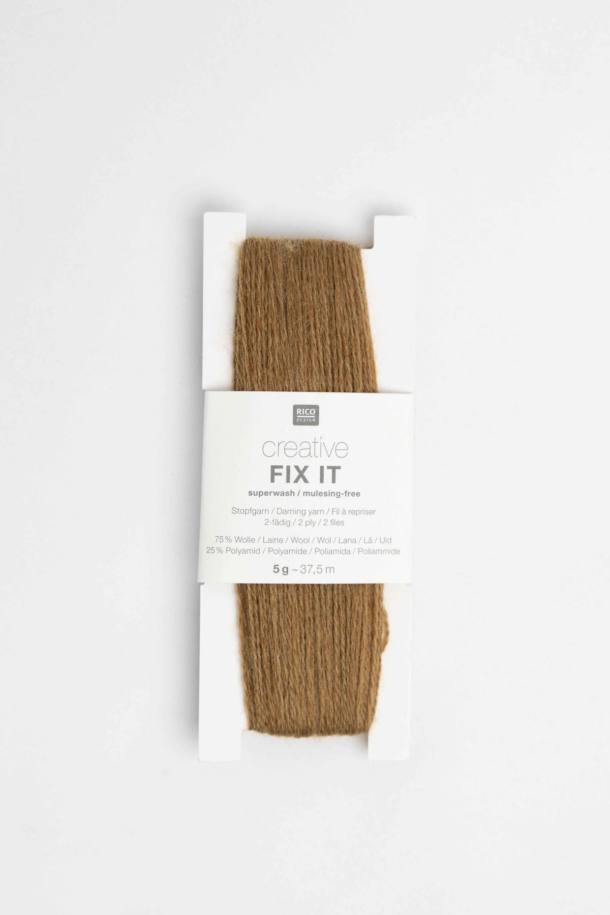creative fix it darning yarn wool polyamide Rico beige