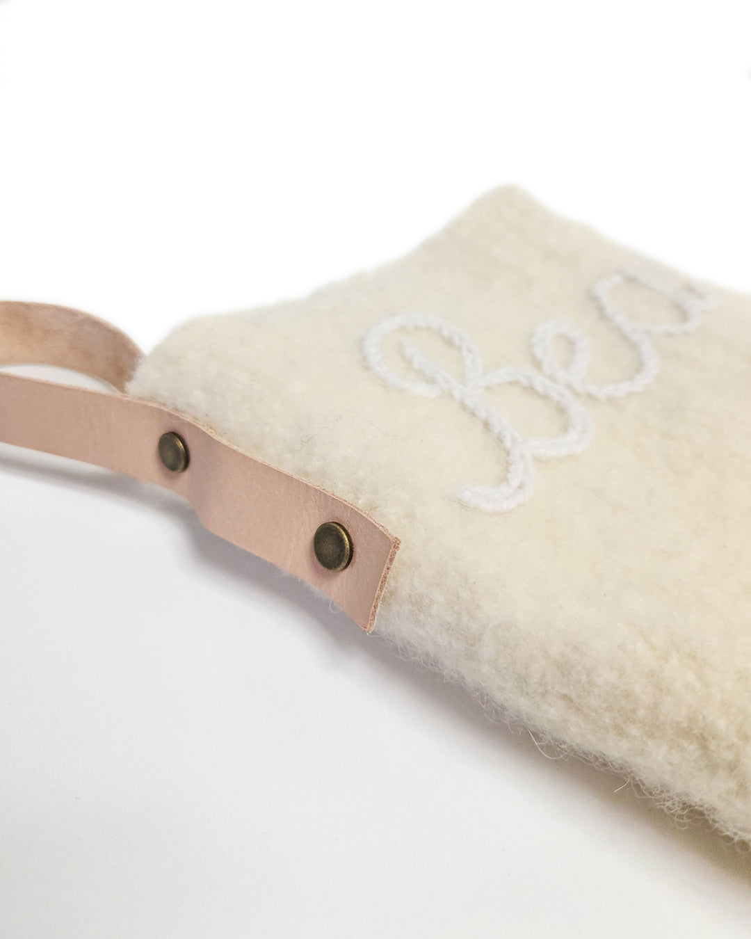 Felted Holiday Stocking Kit in Lanas detail