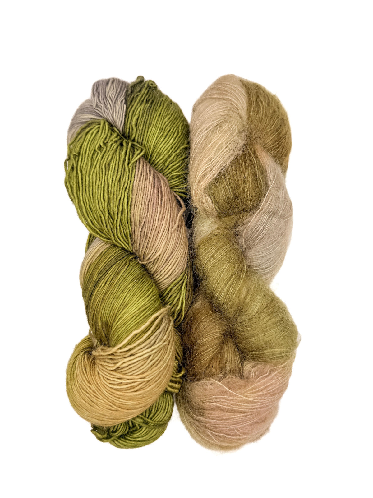 Fleece Artist Handmaiden Halo Lux Bundle mohair silk superwash merino boreal