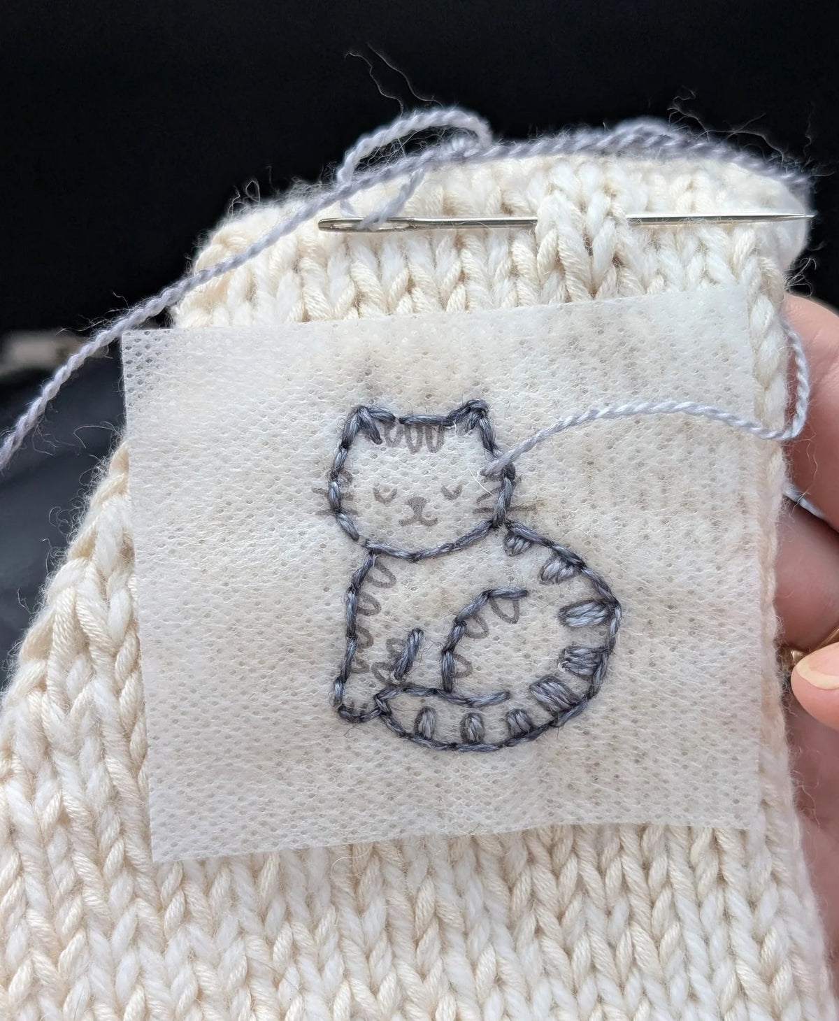 Knitted Bliss Embroidery Pack cats
