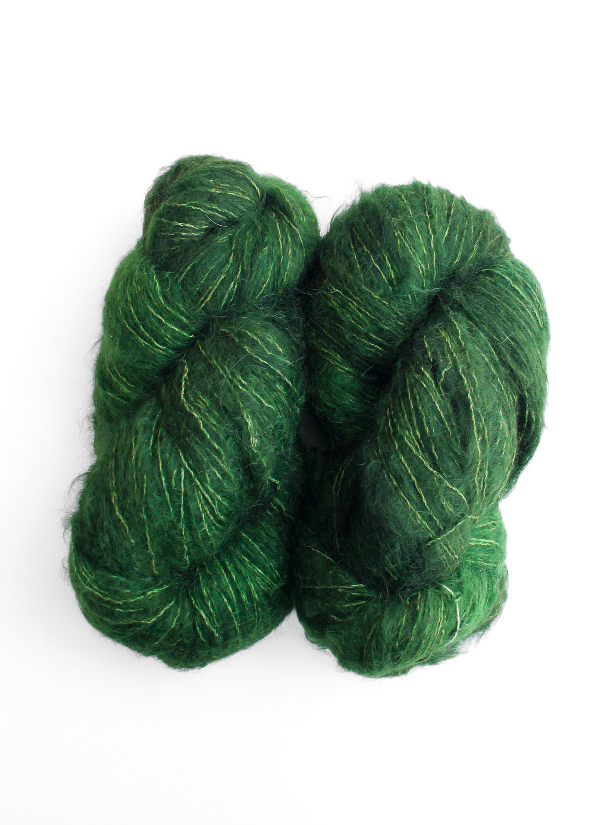 Selkie Hand Maiden kid mohair and mulberry silk cedar