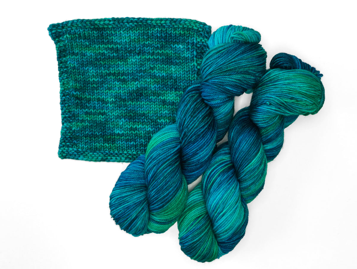 Wild Woollys Sock Yarn superwash merino wool nylon cerulean rhapsody