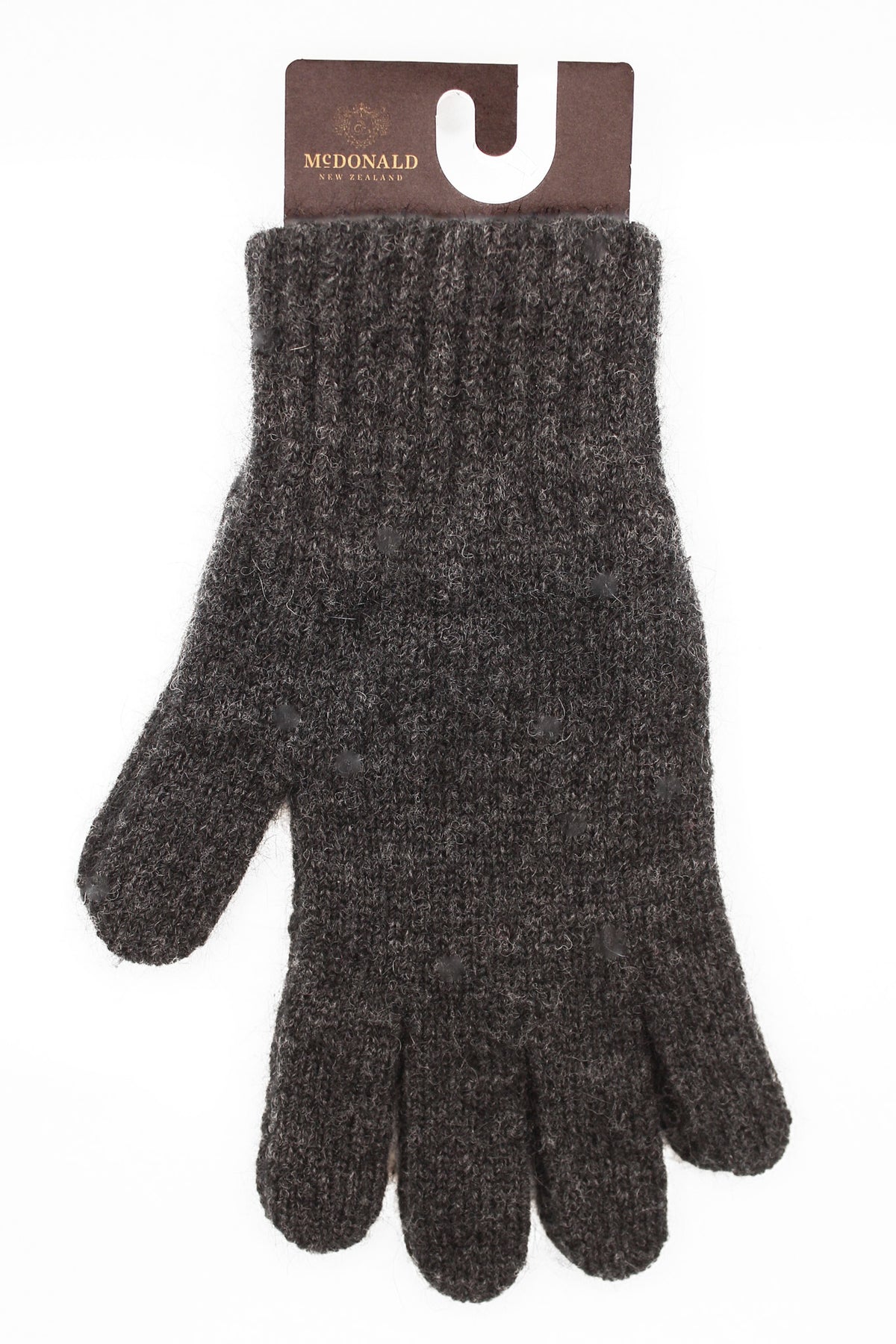 McDonald Textiles Possum Merino Gloves possum merino charcoal