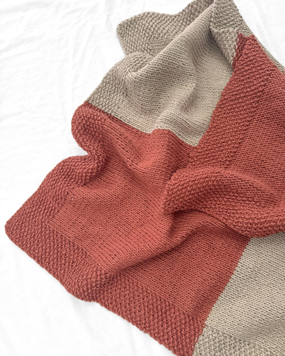 Checkerboard Baby Blanket in Estelle Linocott.