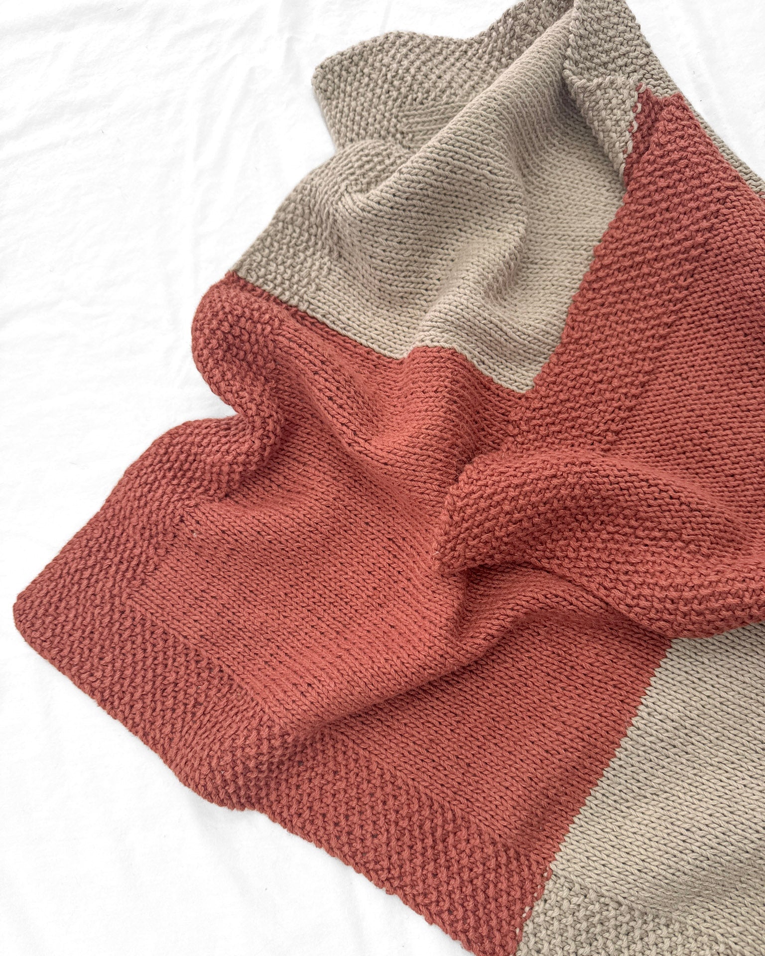 Checkerboard Baby Blanket in Estelle Linocott.