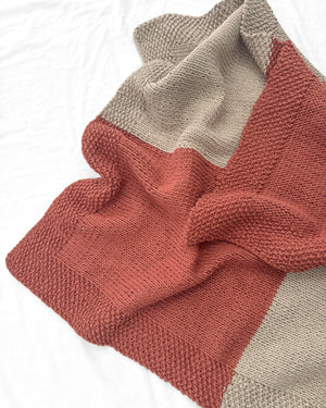 Checkerboard Baby Blanket in Estelle Linocott.