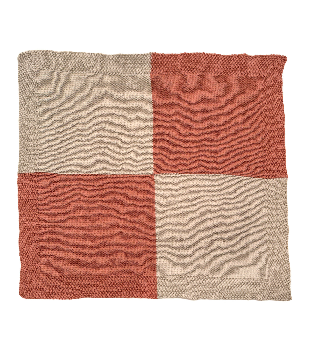 Checkerboard Baby Blanket in Estelle Linocott.