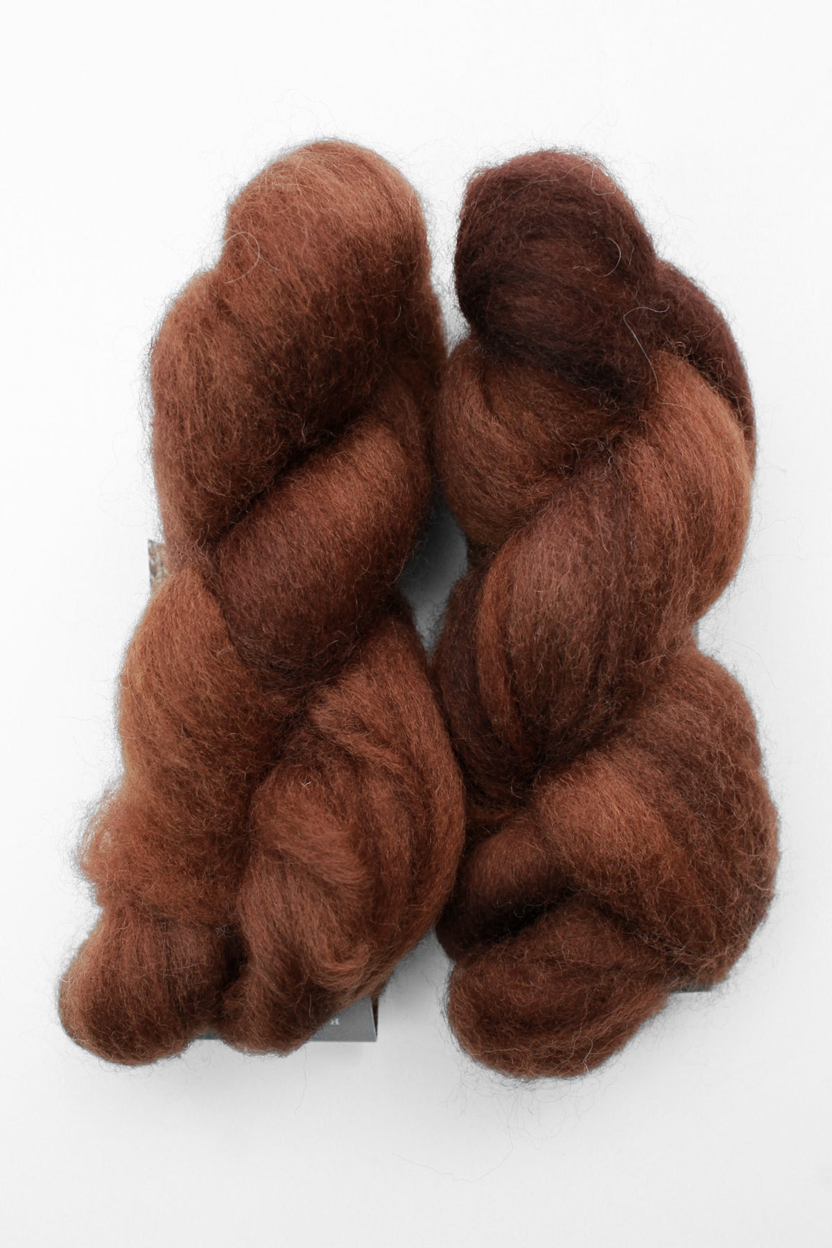 Fleece Artist Corriedale Sliver wool chocolate