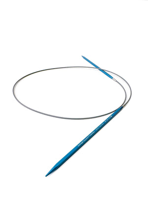 Kollage Square Circular Needles Square Firm Cable aluminum 32 inch