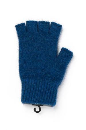 Lothlorian Fingerless Gloves possum merino nylon cobalt