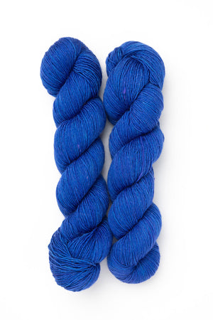 Julie Asselin Leizu Fingering Simple wool silk cobalt