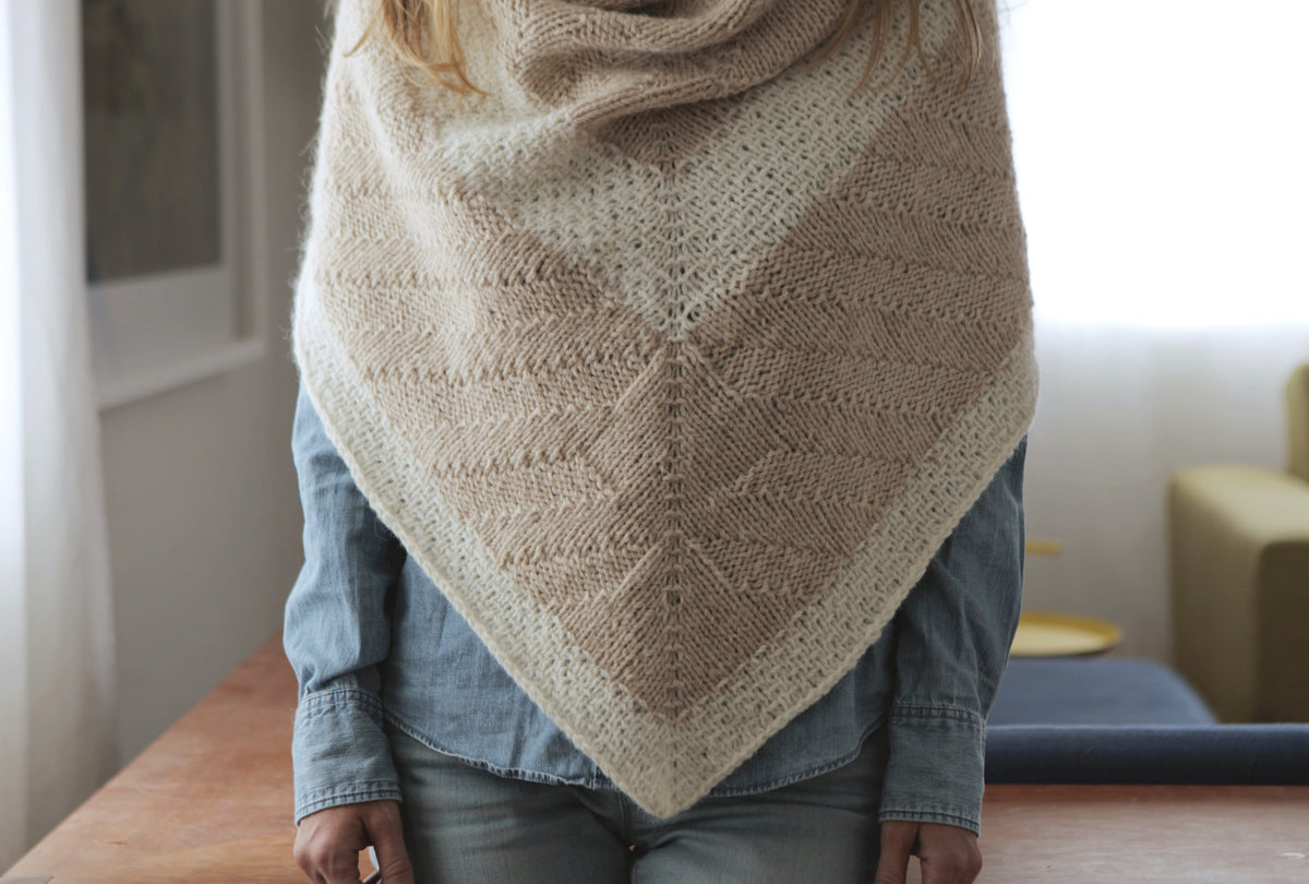 Compass Shawl by Shannon Cook in Hinterland Range
