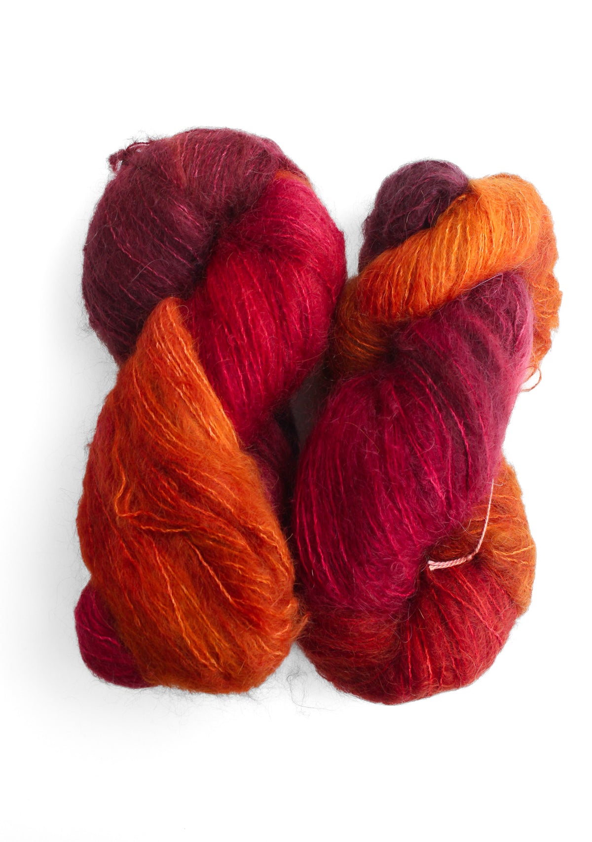 Selkie Hand Maiden kid mohair and mulberry silk cranberry chutney 