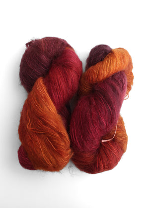 Selkie Cranberry Chutney Hand Maiden kid mohair and mulberry silk