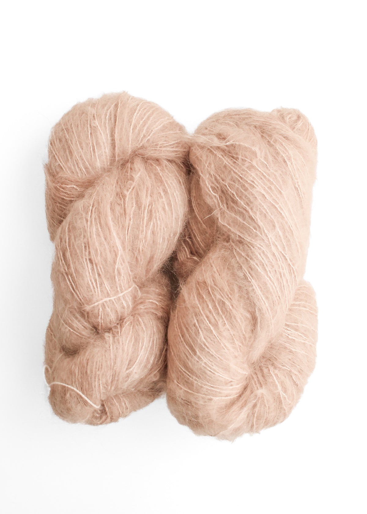 Selkie Hand Maiden kid mohair and mulberry silk crema