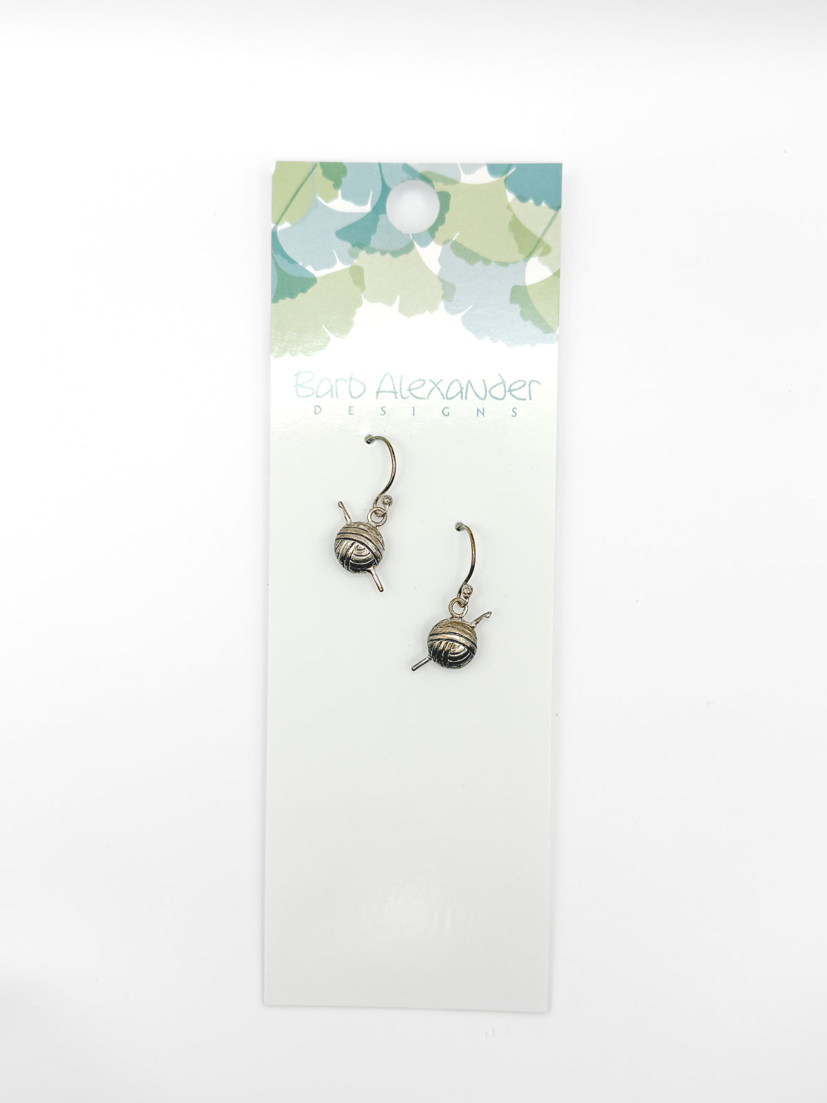 Barb Alexander Designs Earrings white bronze sterling silver crochet