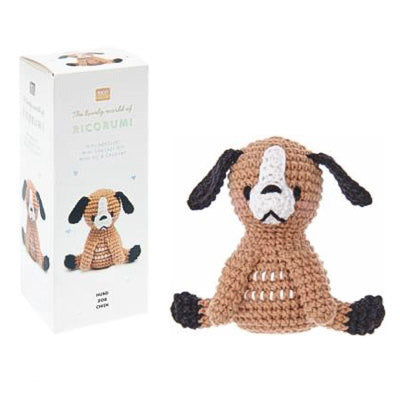 Rico Designs Ricorumi Mini Crochet Kit cotton dog