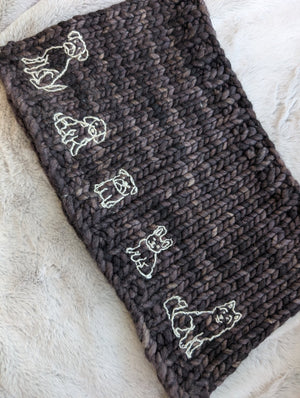 Knitted Bliss Embroidery Pack dogs