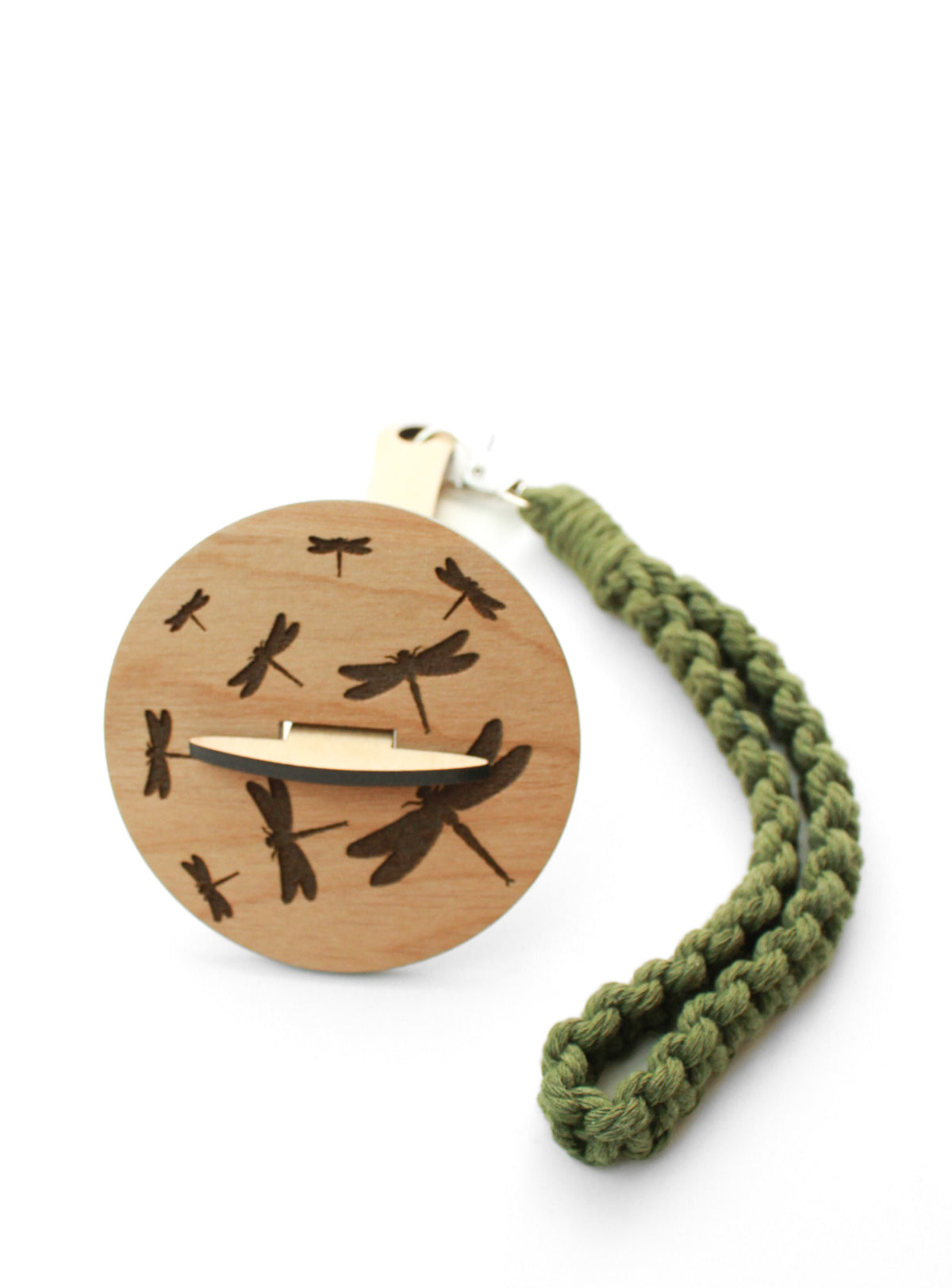 Cottonwood Creations Yarn Keeper wood dragonfly