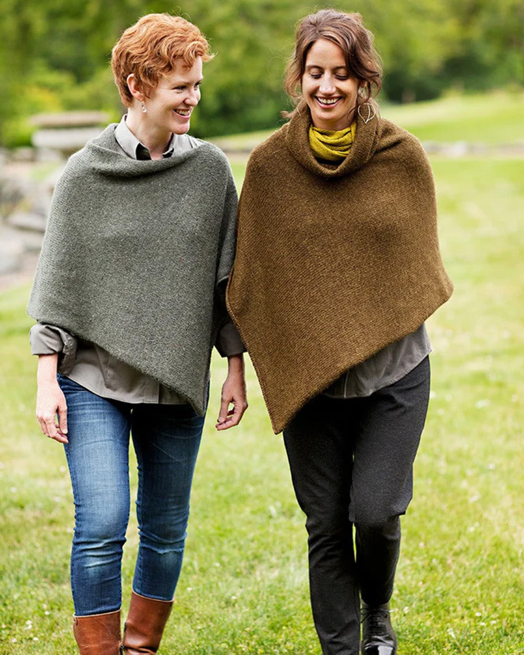 Churchmouse Yarns and Teas Easy Folded Poncho pattern