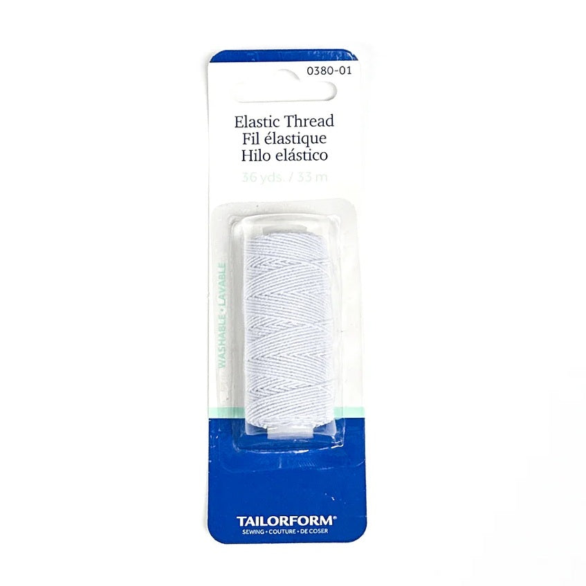 Tailorform elastic thread white