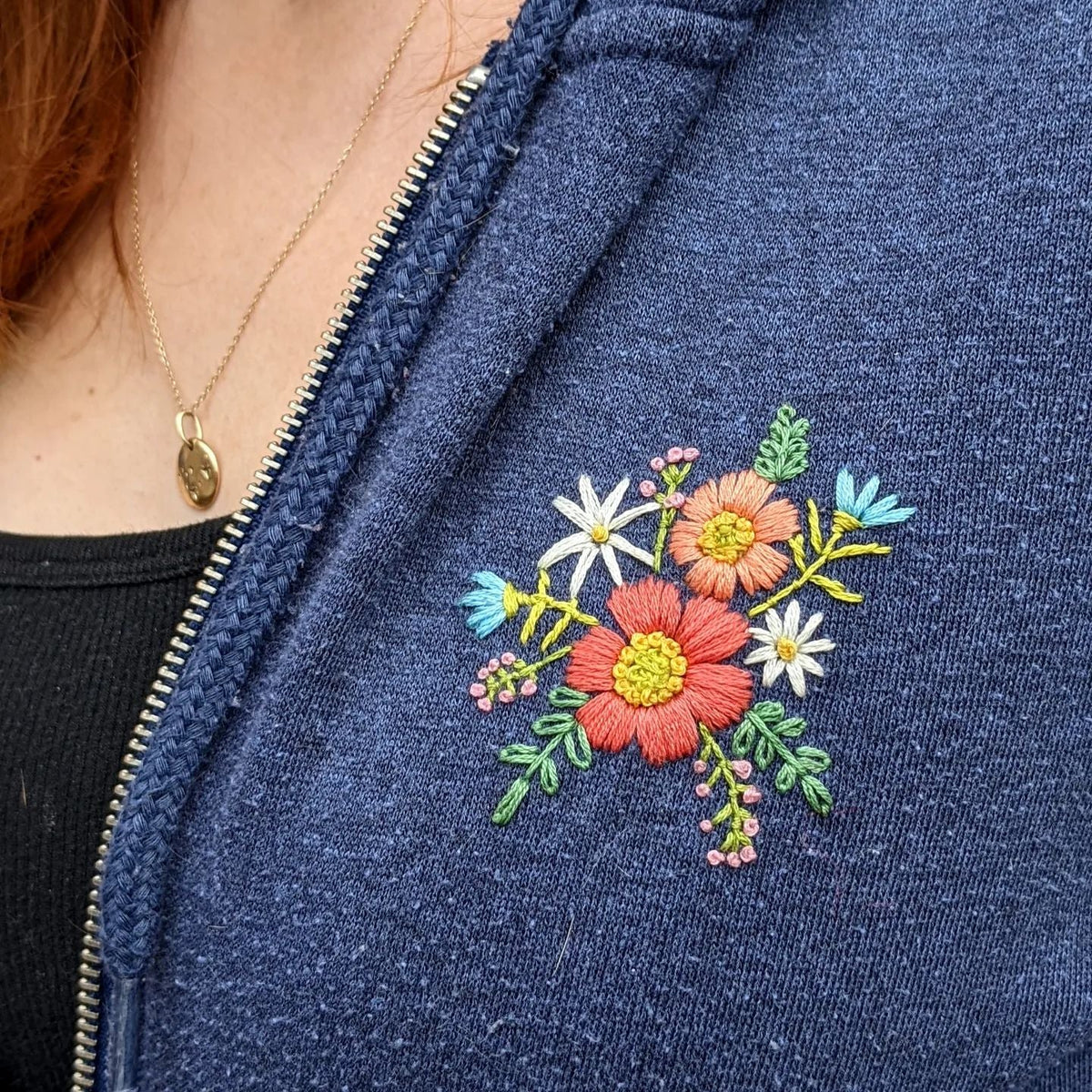 Knitted Bliss Embroidery Pack floral