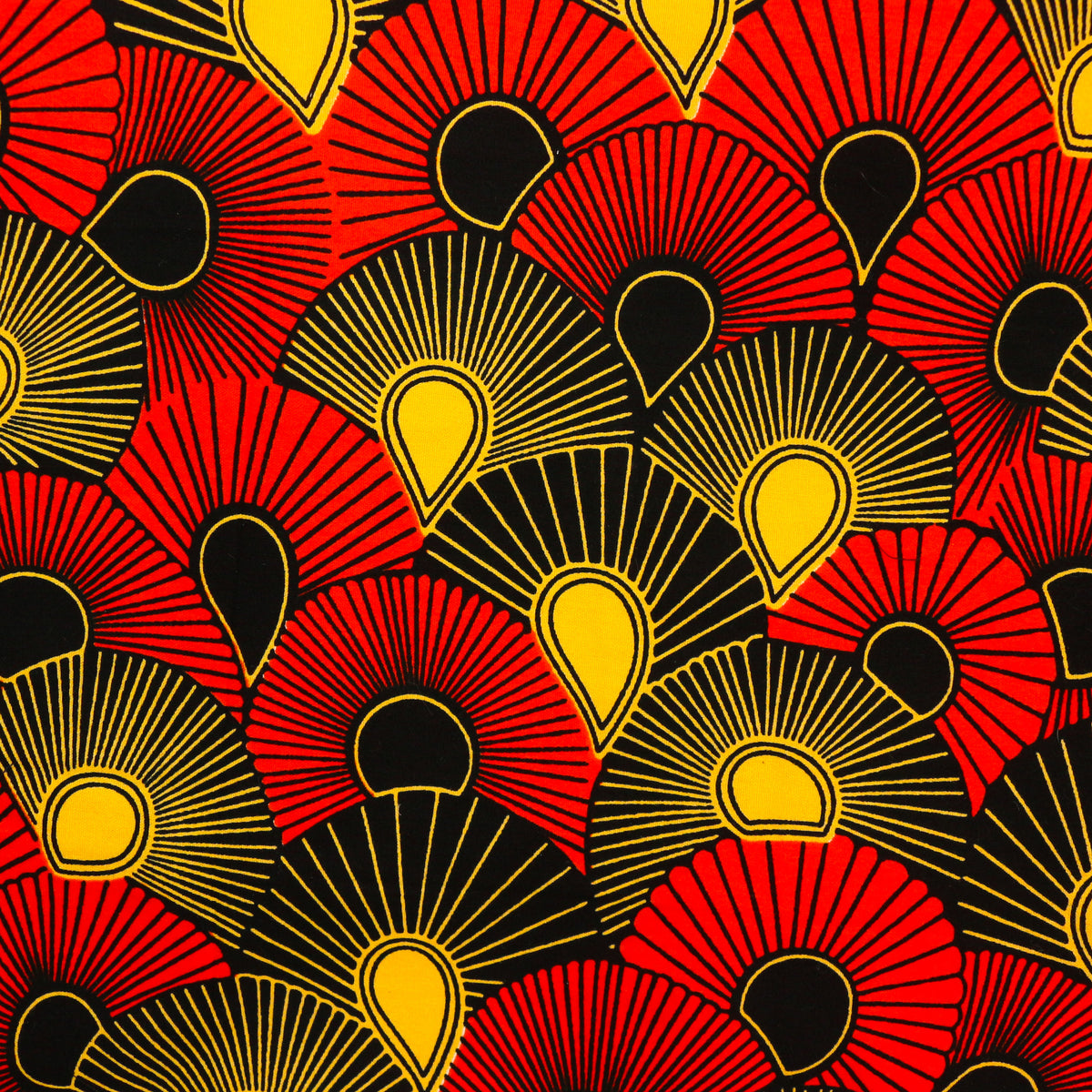 Moja Boutique Large Drawstring Project Bag cotton folding fan