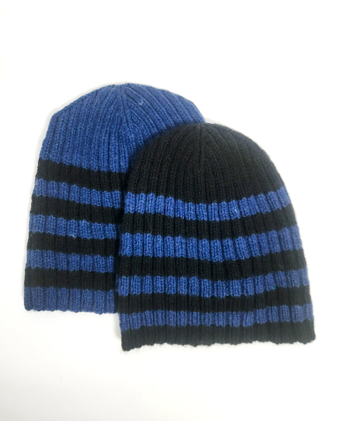 Striped Ribbed Beanie Kit in Merino Yak