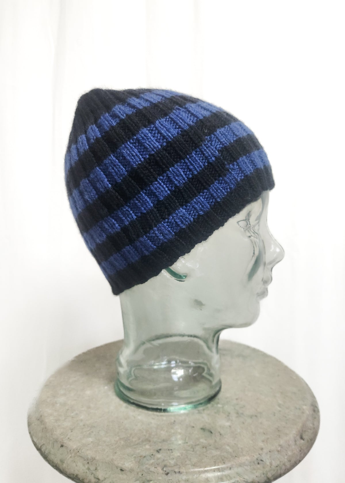 Striped Ribbed Beanie Kit in Merino Yak