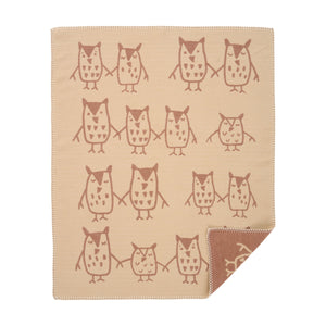 Klippan Cotton Baby Blanket brushed organic cotton hand in hand taupe