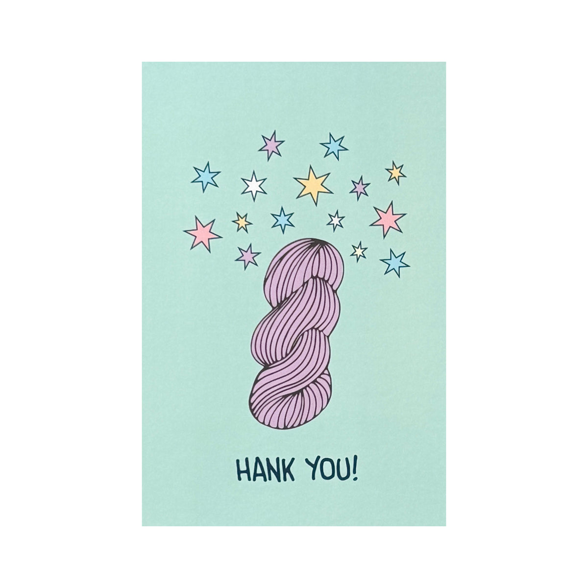 Knitproof Greeting Card hank you one skein