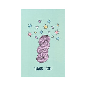Knitproof Greeting Card hank you one skein