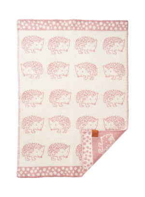 Klippan Baby Blanket recycled wool eco lambswool pink