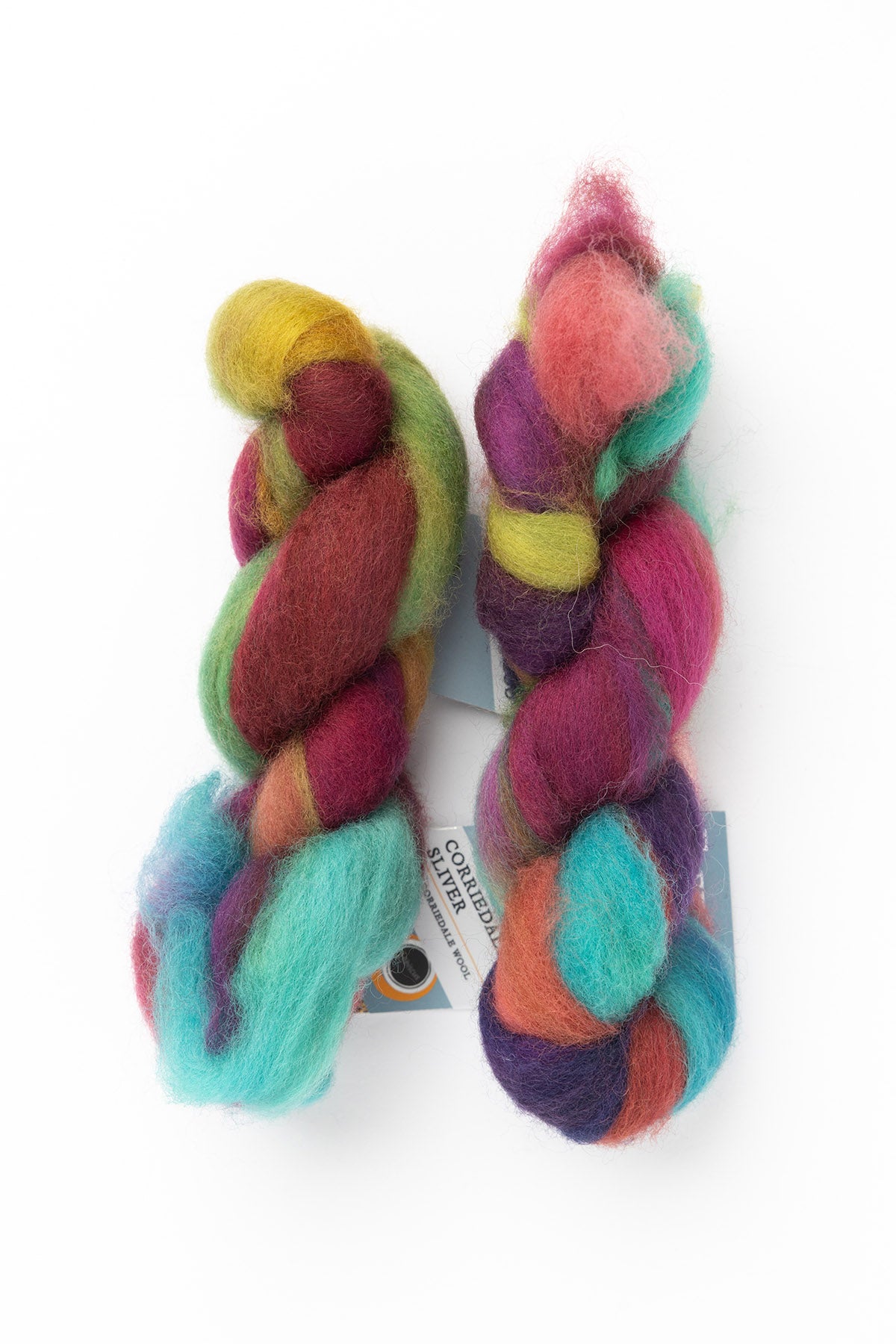 Fleece Artist Corriedale Sliver wool hibiscus