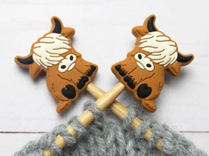 Fox & Pine Stitch Stoppers silicone highland cow