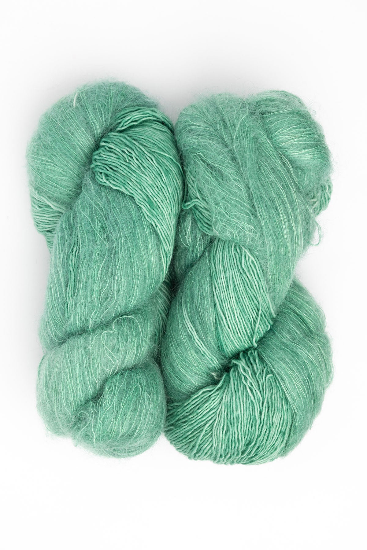 Fleece Artist Halo Bundle mohair nylon superwash merino wool jade