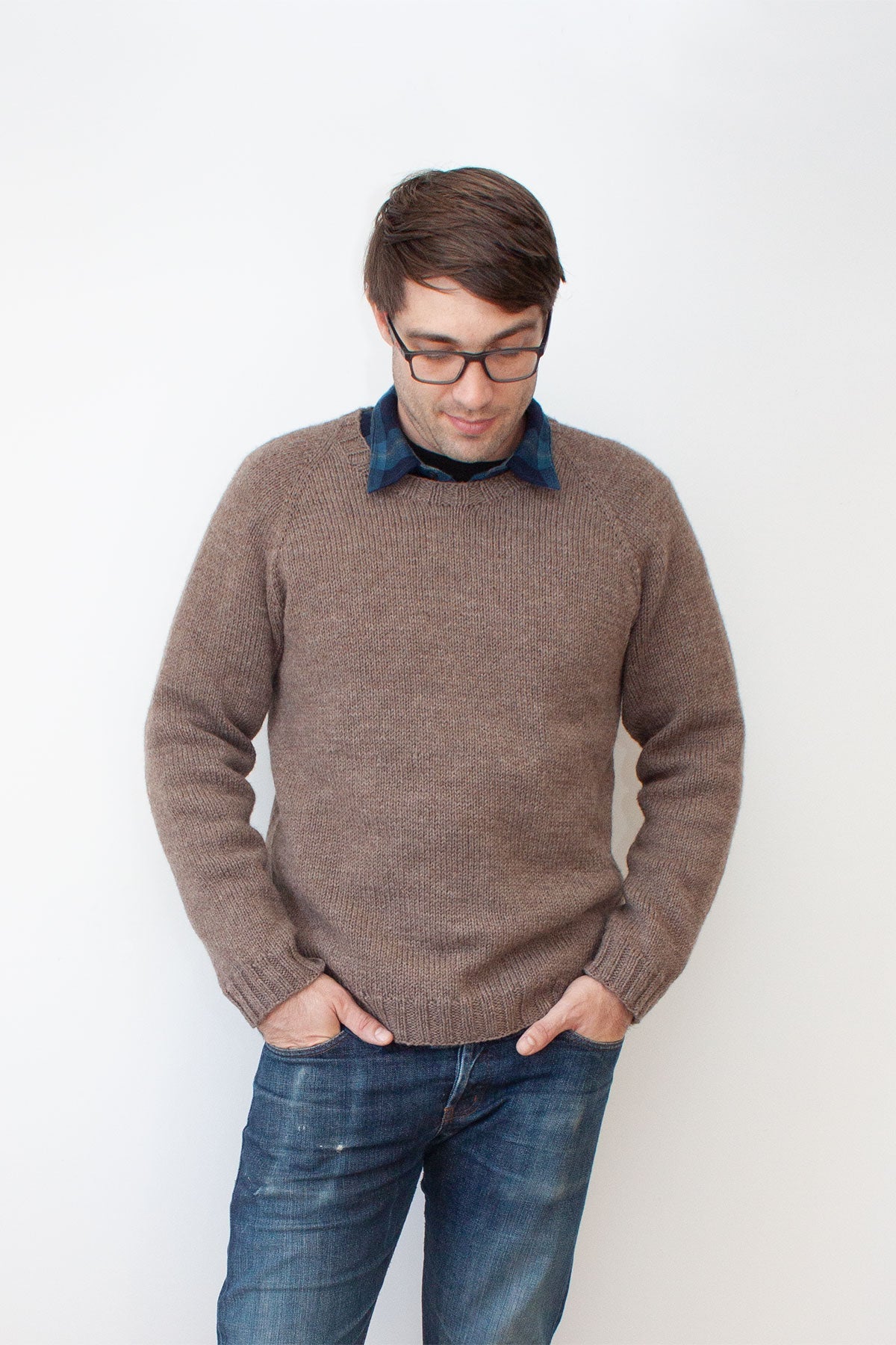 Knitting Level 4: My First Sweater Mens Classic Raglan