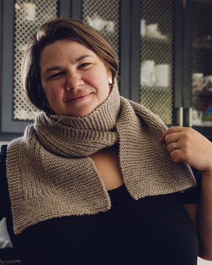 Beehive Wool Shop Knitting Level 1: Beginner Knit class wheat scarf