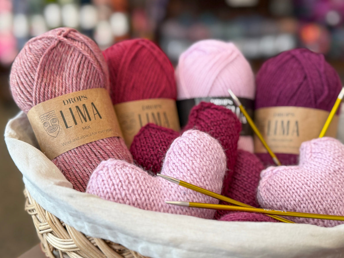 Knitting Level 2: Cozy Hearts Workshop