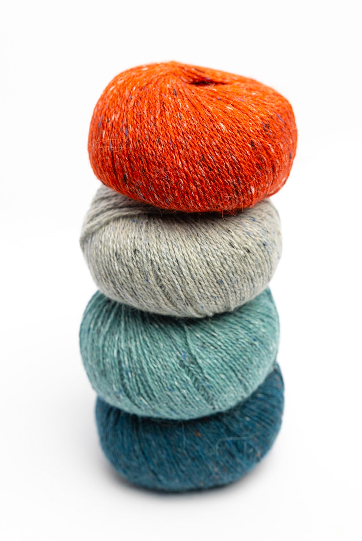 Churchmouse Colorwork Cap Kit Rowan Felted Tweed wool alpaca viscose koi pond