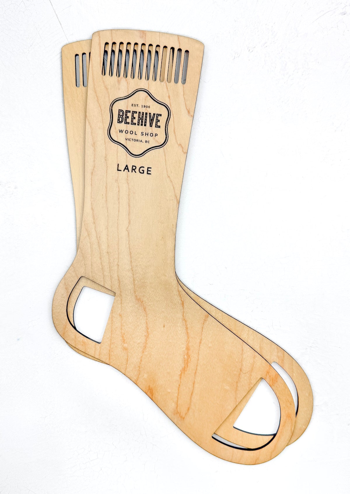 Beehive Wool Shop Sock Blockers wood large
