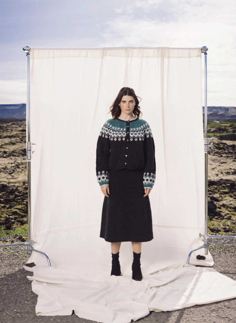 Istex Lopi 43 pattern book cardigan pattern