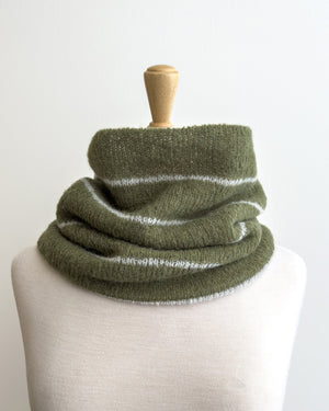 James Bay Cowl in MODE at Rowan Alpaca Haze.