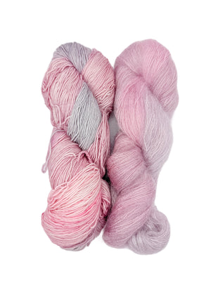 Fleece Artist Handmaiden Halo Lux Bundle mohair silk superwash merino moodust