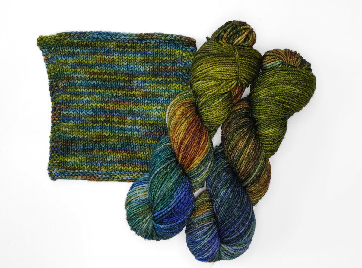 Wild Woollys Sock Yarn superwash merino wool nylon mycelium bloom